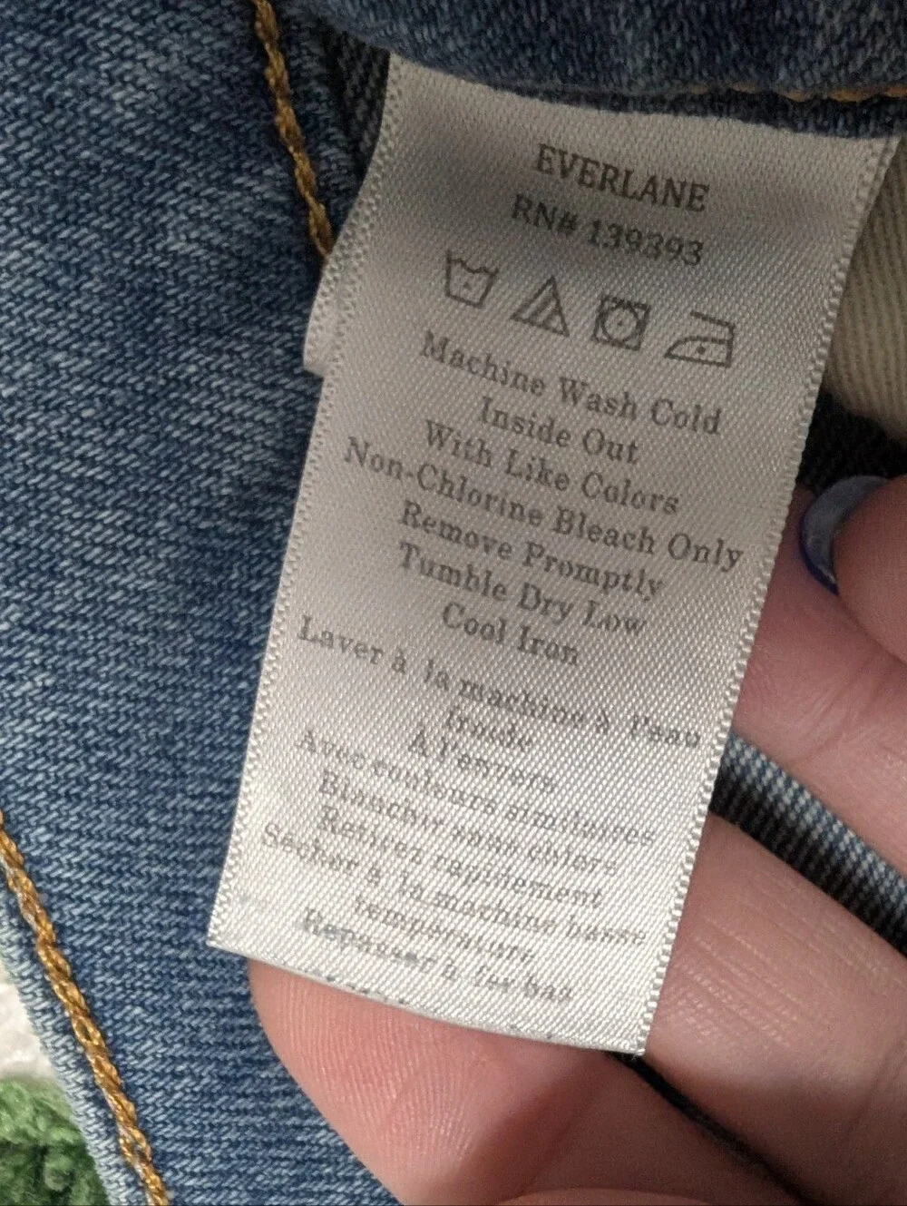 Everlane High Rise Flare Blue Jeans, Size 26